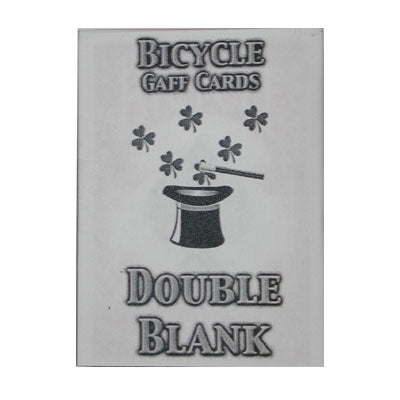 Double Blank Bicycle Deck of Gaff Playing Cards Poker Size (Blue Box)