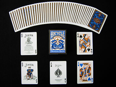 Dragon Back Bicycle Blue Deck Playing Cards Poker Size