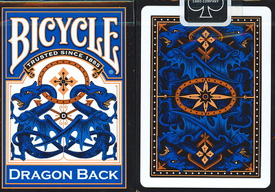 Dragon Back Bicycle Blue Deck Playing Cards Poker Size