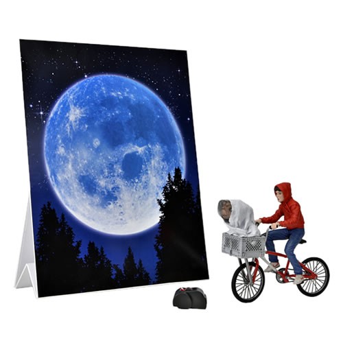 E.T. 40th Anniversary 7" Scale Figures Elliott & E.T. On Bicycle