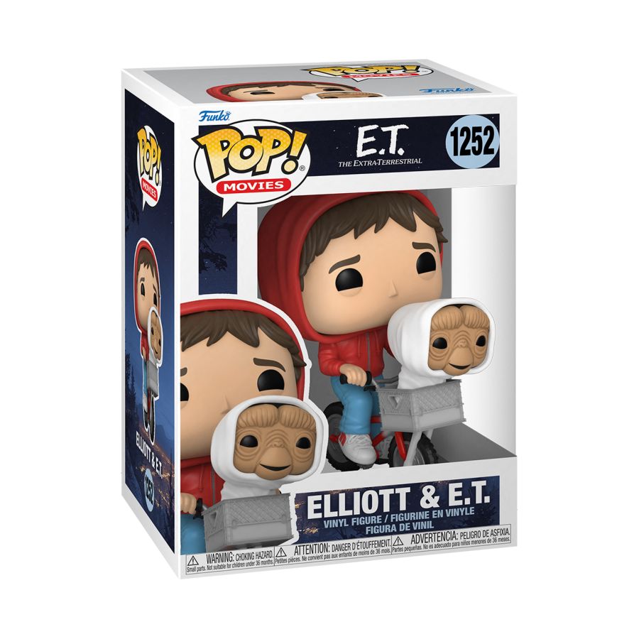 E.T. the Extra-Terrestrial - Elliot & E.T. in Bike Basket Pop! 1252 Vinyl