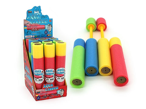 Foam Water Squirter Aqua Cannon 1 Piece - Assorted Colours Available