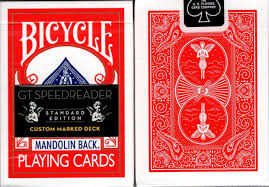 GT Speedreader Marked Deck Standard Version (Bicycle 809 Mandolin Red) plus Online effect