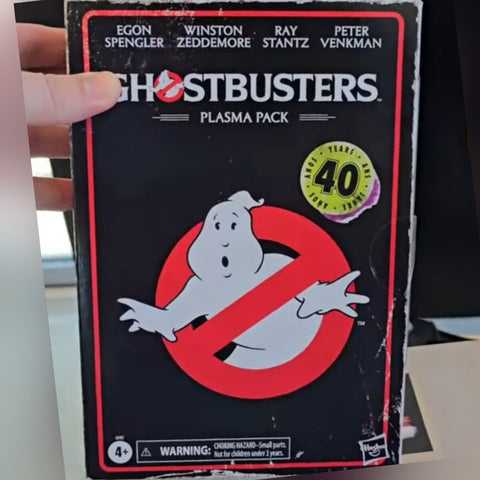 Ghostbusters Plasma Pack 40th Anniversary O-ring 3 3/4" Action Figures 4 Pack
