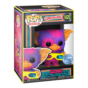 Gremlins Gizmo with Glasses US Exclusive Blacklight Pop! 1420 Vinyl