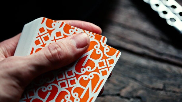 Hustlers Orange Deck of Playing Cards Poker Size