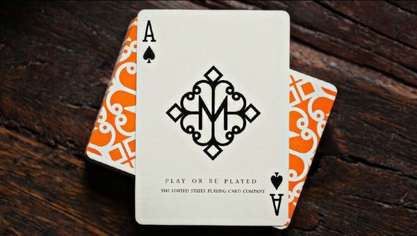 Hustlers Orange Deck of Playing Cards Poker Size