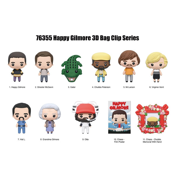 Happy Gilmore 3D Foam Bag Clip Blind Bag Random