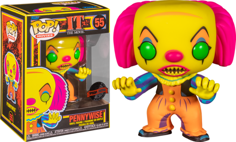 It (1990) Pennywise Black Light US Exclusive Pop! 55 Vinyl