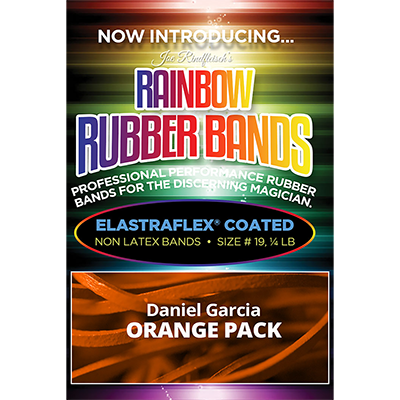 Joe Rindfleisch's Rainbow Rubber Bands (Daniel Garcia - Orange Pack) Magic Trick
