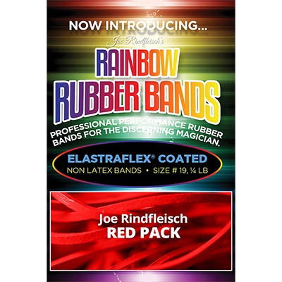 Joe Rindfleisch's Rainbow Rubber Bands (Joe Rindfleisch - Red Pack) Magic Trick