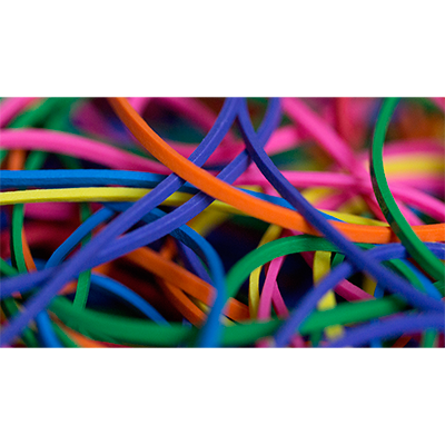 Joe Rindfleisch's Rainbow Rubber Bands (Rainbow Pack) Magic Trick