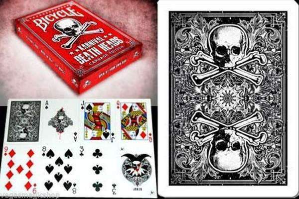 Karnival Death Heads Carnage Edition Bicycle Deck of Playing Cards Pok Toy Empire