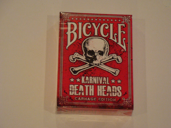 Karnival Death Heads Carnage Edition Bicycle Deck of Playing Cards Poker Size