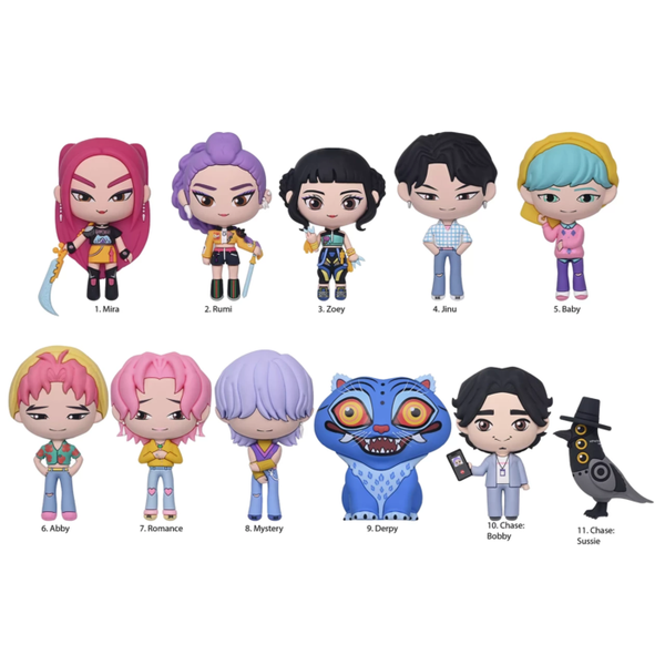 KPop Demon Hunters 3D Foam Bag Clip Blind Bag Random