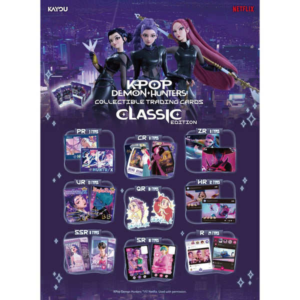 Kayou K-POP Demon Hunters Collectible Trading Card Booster Box Classic Edition Factory Sealed