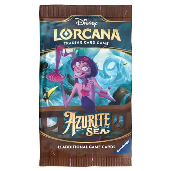 Lorcana S6 Azurite Sea TCG 1 Booster Pack Factory Sealed