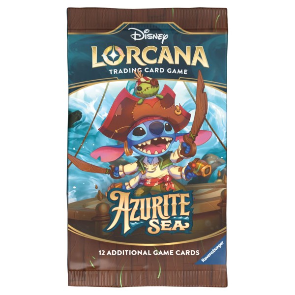 Lorcana S6 Azurite Sea TCG 1 Booster Pack Factory Sealed