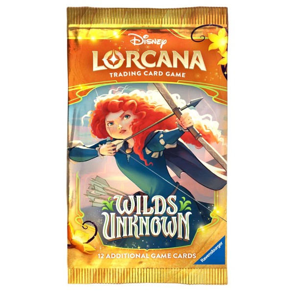 Lorcana TCG S12 Wilds Unknown Booster Pack Factory Sealed Random Artwork