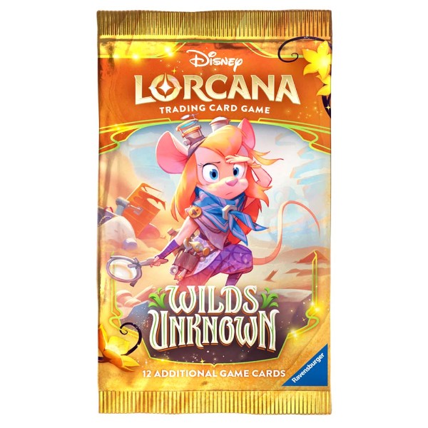 Lorcana TCG S12 Wilds Unknown Booster Pack Factory Sealed Random Artwork