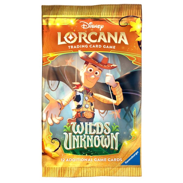 Lorcana TCG S12 Wilds Unknown Booster Pack Factory Sealed Random Artwork