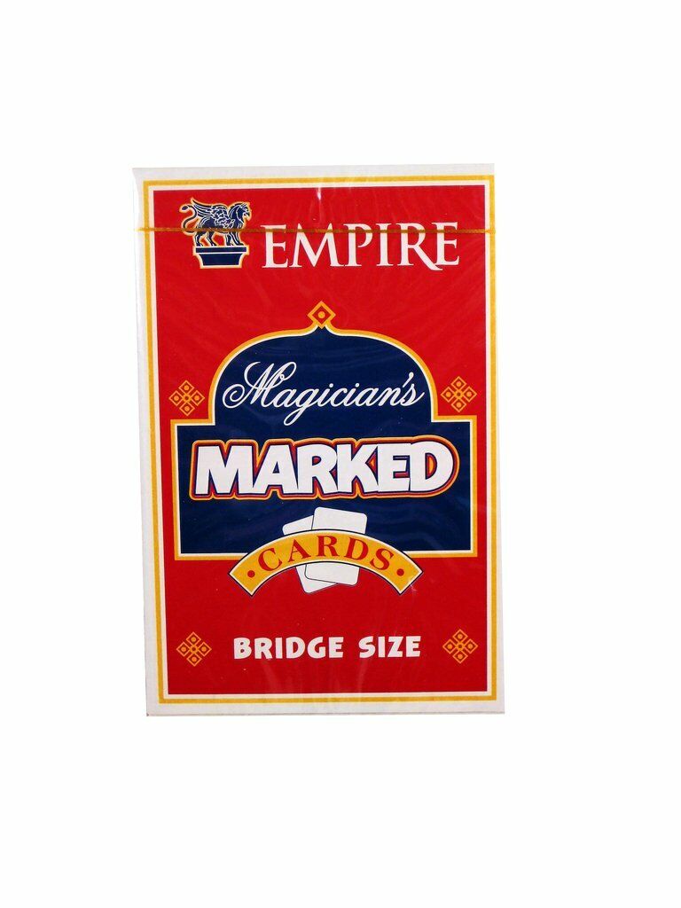 Marked Cards Deck of Playing Cards Bridge Size Magic Trick