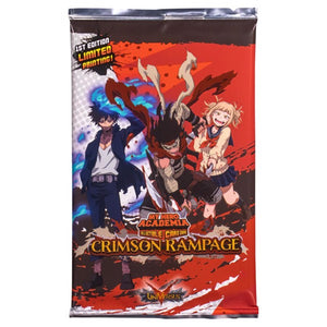 My Hero Academia Collectible Card Game Crimson Rampage 1st Edition Wave 2 Booster 1 Pack Factory Sealed