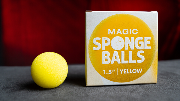 Magic Sponge Balls 4PK YELLOW 1.5"