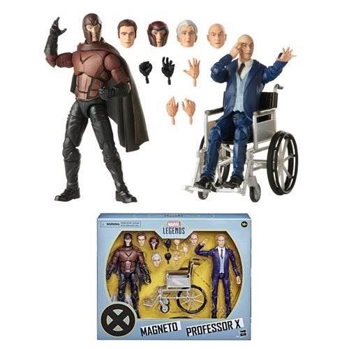 Marvel Legends Series X-Men Premium Magneto and Professor X Action Figure 2 Pack 6 Inch Action Figure