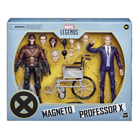 Marvel Legends Series X-Men Premium Magneto and Professor X Action Figure 2 Pack 6 Inch Action Figure