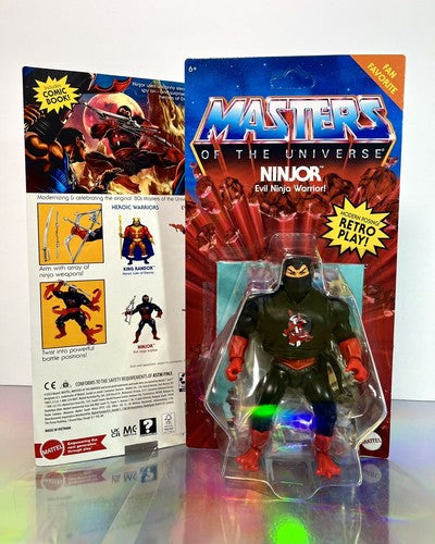 Masters Of The Universe Origins Ninjor 5 1/2" Inch Action Figure US Version *DAMAGE TO PACKAGING BUBBLE*