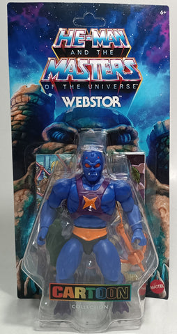 Masters of the Universe Origins Cartoon Collection Webstor 5 1/2" Action Figure MINOR DAMAGE TO PACKAGING CARD