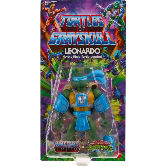 Masters of the Universe Origins Turtles of Grayskull Leonardo 5 1/2 Inch Scale Action Figure