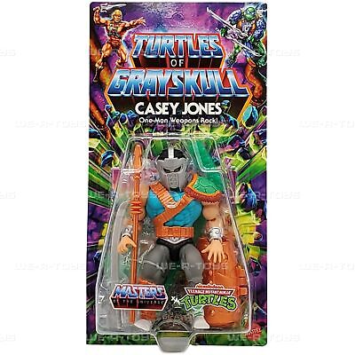 Masters of the Universe Origins Turtles of Grayskull Wave 3 Casey Jones Action Figure - MINOR CRACK ON THE PACKAGING PLASTIC CLEAR BUBBLE