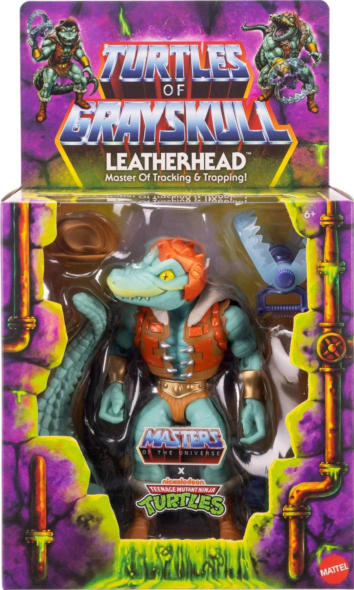 Masters of the Universe Origins Turtles of Grayskull Leatherhead Deluxe Action Figure