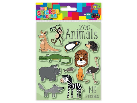 Mini Sticker Book Zoo Animals