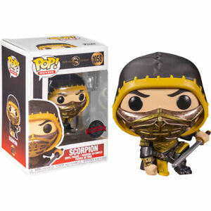 Mortal Kombat (2021) Scorpion Crouch Metallic US Exclusive Pop! 1058 Vinyl