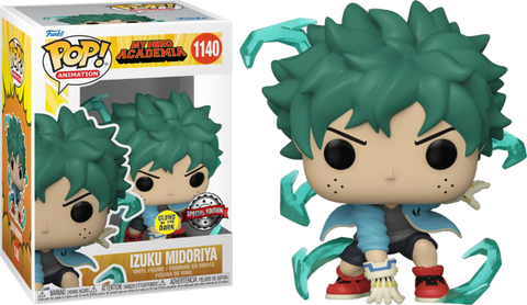 My Hero Academia Deku with Gloves Glow US Exclusive Pop! 1140 Vinyl