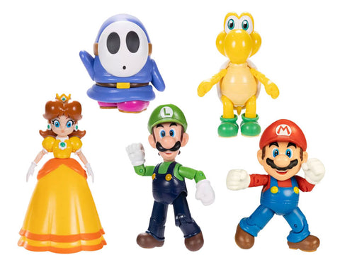 World of Nintendo Super Mario 4" Inch Action Figure Wave 38 One Piece Assorted Characters Available