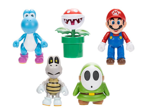 World of Nintendo Super Mario 4" Inch Action Figure Wave 40 One Piece Assorted Characters Available