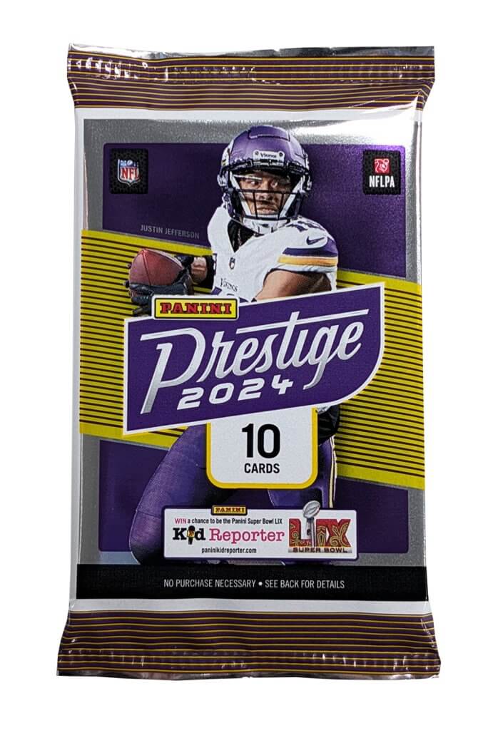 PANINI 2024 Prestige NFL Football 1 Booster Pack Factory Sealed PREOR