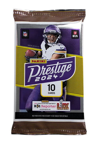 PANINI 2024 Prestige NFL Football 1 Booster Pack Factory Sealed