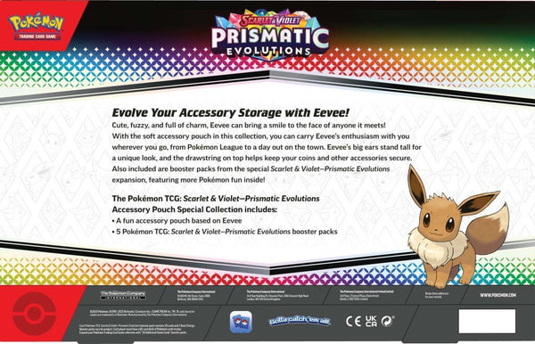 POKÉMON TCG Scarlet & Violet 8.5 Prismatic Evolutions Accessory Pouch Factory Sealed
