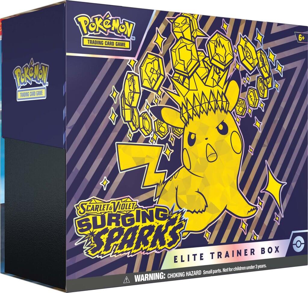 POKÉMON TCG Scarlet & Violet Surging Sparks Elite Trainer Box Factory Sealed PRE-ORDER