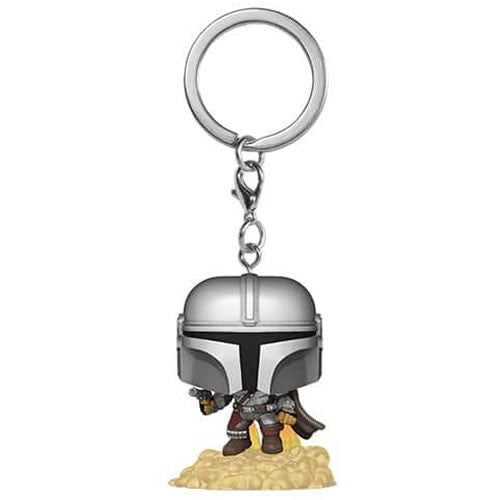 Star Wars The Mandalorian - Mandalorian With Blaster Pocket Pop! Keychain