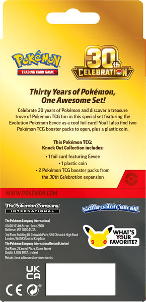 Pokémon TCG 30th Celebration Knock Out Collection Factory Sealed