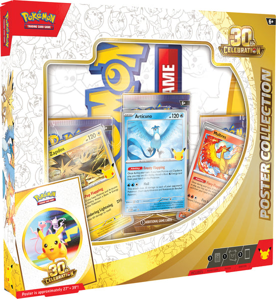 Pokémon TCG 30th Celebration Poster Collection Factory Sealed