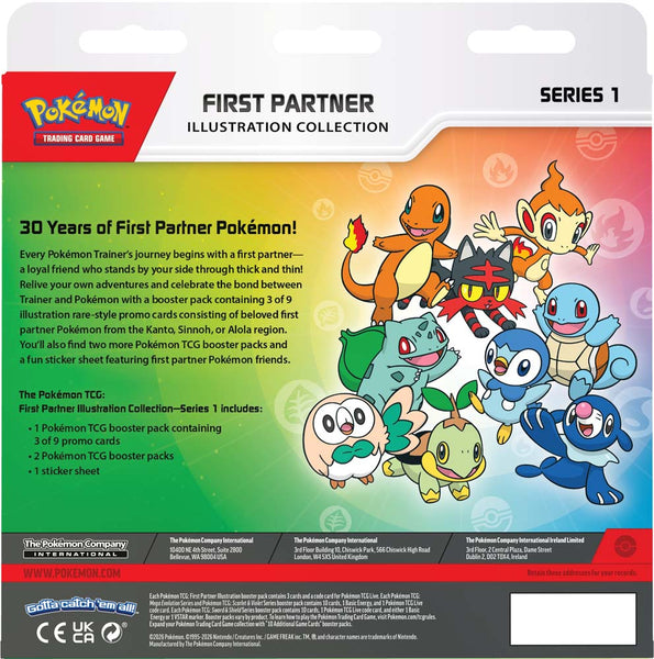 Pokémon TCG First Partner Illustration Collection Series 1 Factory Sealed