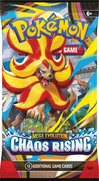 Pokémon TCG Mega Evolution Chaos Rising Booster Pack Factory Sealed