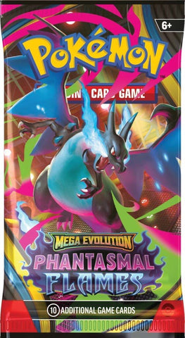 Pokemon TCG Mega Evolution Phantasmal Flames Booster Pack Factory Sealed